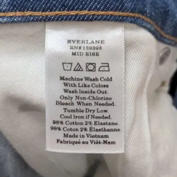 Everlane Mid Rise Ankle Jean Women's 27 - Picture 9 of 9